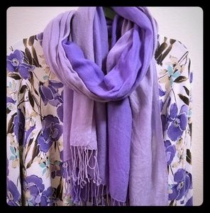 Karen Scott Woman purple flower cardigan size 2x